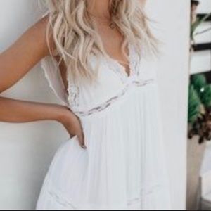 Vici Deserted Lace Maxi Dress